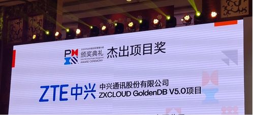 中興通訊GoldenDB榮膺2020年P(guān)MI中國項(xiàng)目管理大獎(jiǎng)，通訊產(chǎn)品研發(fā)再創(chuàng)佳績